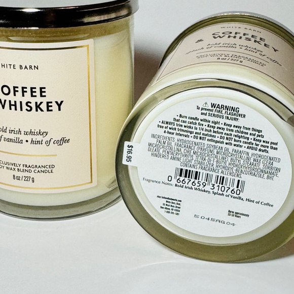 COFFEE WHISKEY Single Wick Candles - Picture 3 of 3